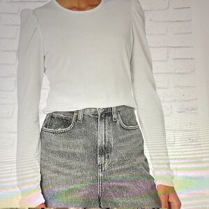 NWOT Rebecca Taylor White long sleeve Top size L